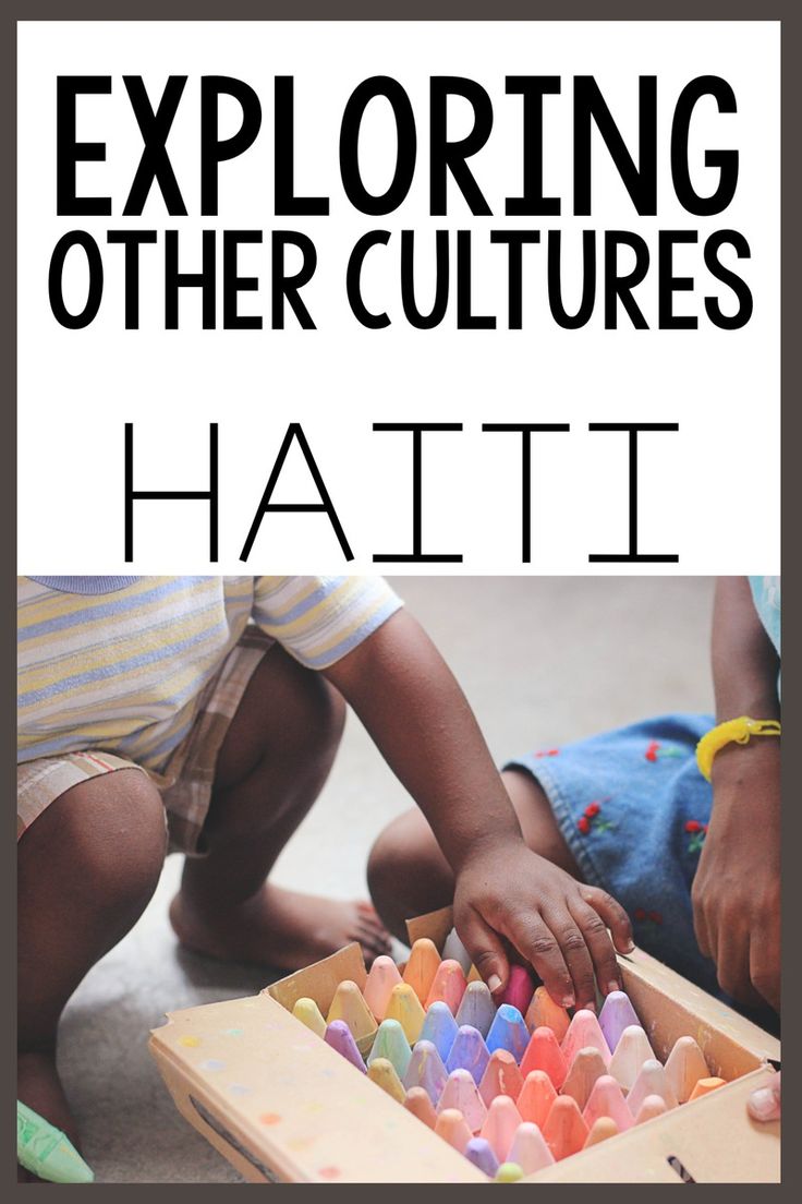 children playing with colored crayons on the floor and text reading exploring other cultures hate