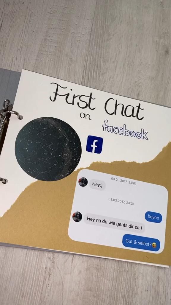 the first chat on facebook book is open