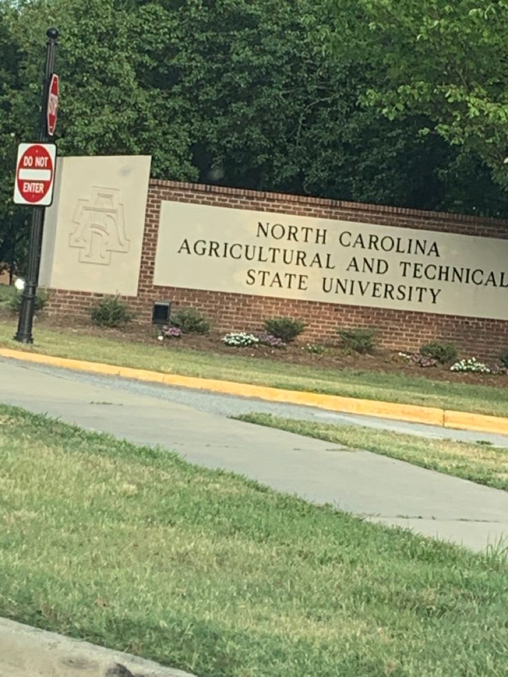 the north carolina agricultural and technical state university sign