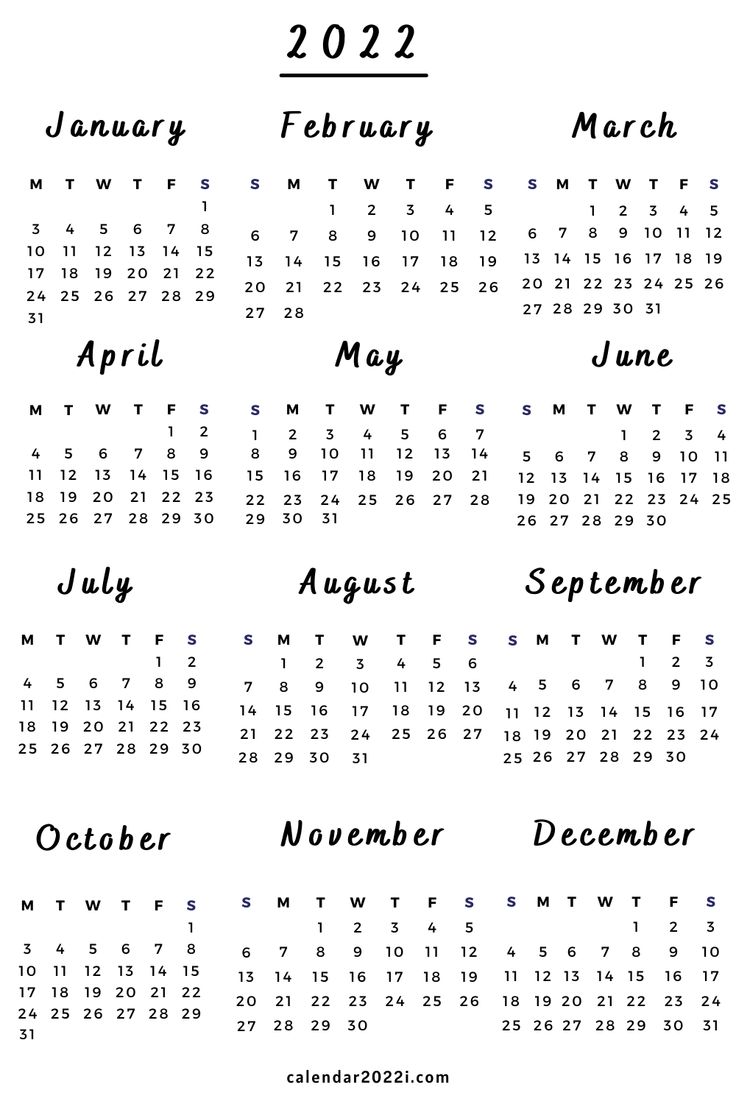 a 2012 calendar with the holidays in black and white, including dates for each month