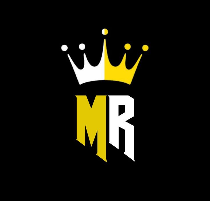 the logo for mr and mrs is shown in yellow, white and black with a crown on