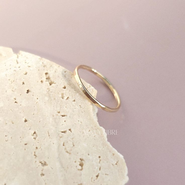 Elevate your style with our handcrafted 14k gold-filled stacking ring. Each ring is meticulously crafted, ensuring that every piece carries the artistry of handmade excellence. The result? A one-of-a-kind ring, as unique as you. This can be your everyday ring. Handcrafted in USA Sold by one ring DETAILS: Material: 14/20 Gold filled Dimensions: Width 1.3mm Note: As each piece is totally handcrafted dimensions and shapes can slightly vary ensuring no two are exactly alike. Extraordinary Jewelry, Everyday Ring, Gold Bond, Everyday Rings, One Ring, Halo Ring, Halo Rings, Oils For Skin, Stacking Ring