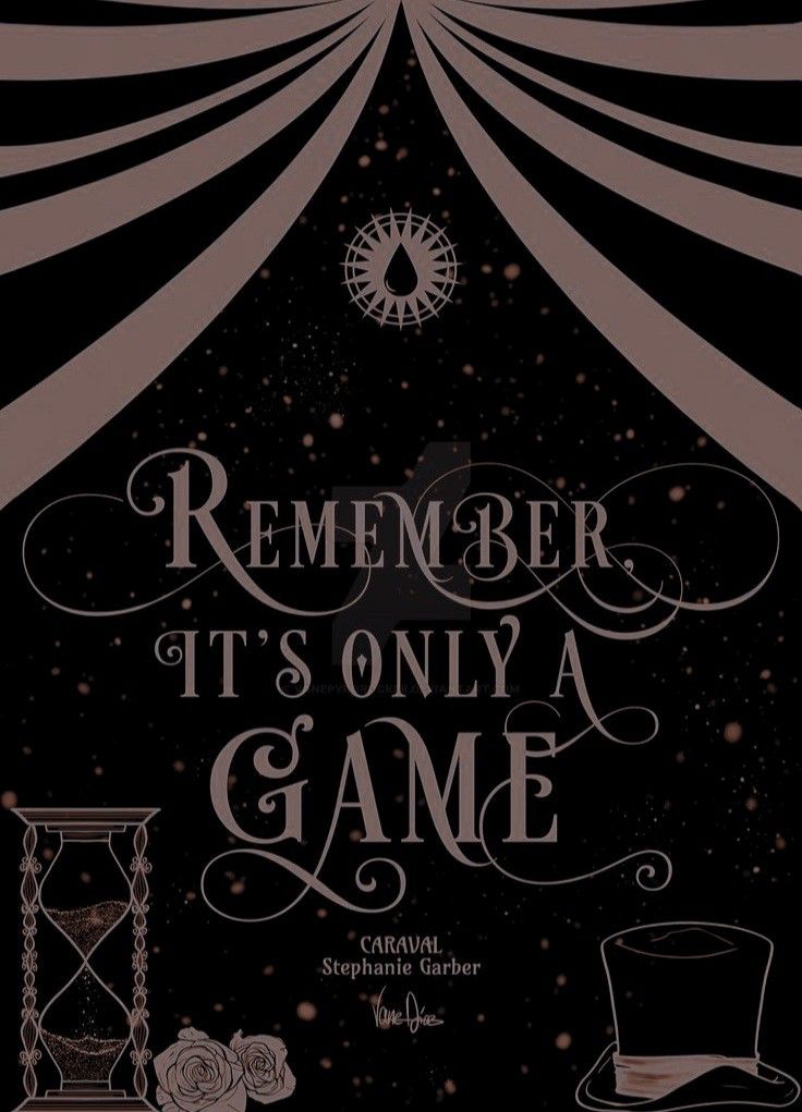 a poster with the words remember it's only a game