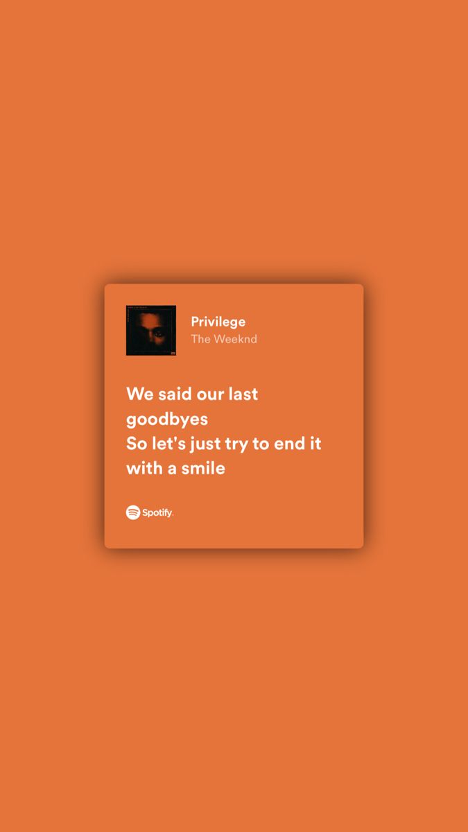 an orange card with a quote on it