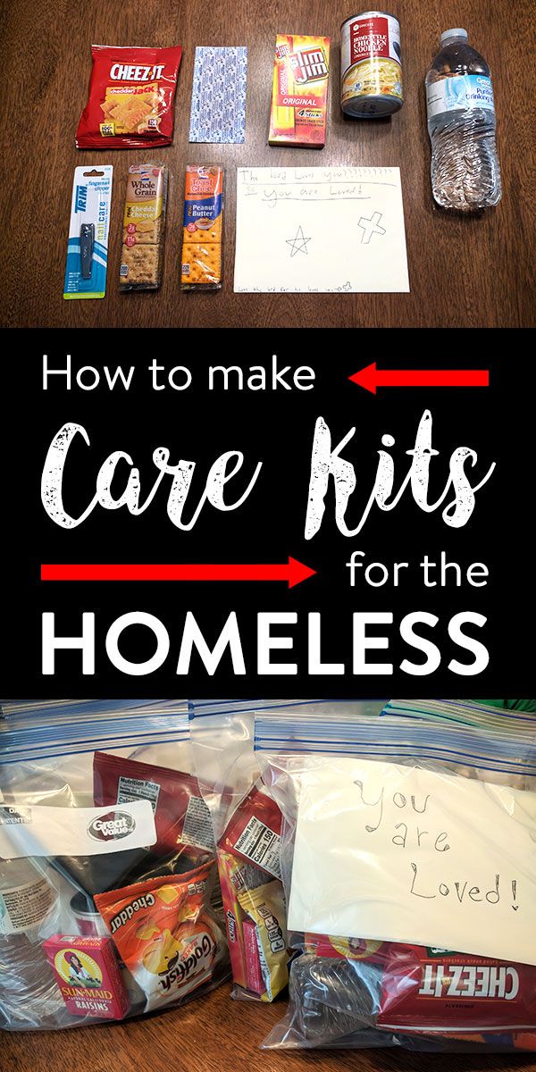 an image of care kits for the homeless