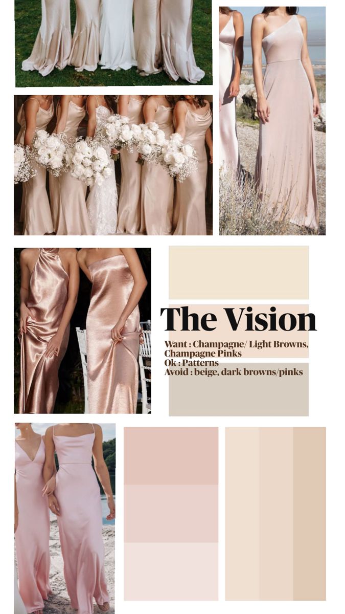 the color scheme for this bridesmaid's wedding dress