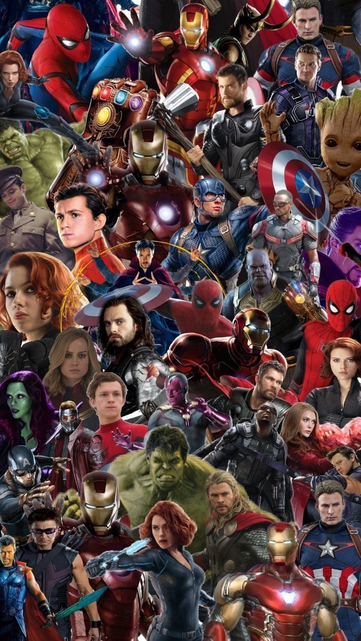 the avengers movie poster with many different characters