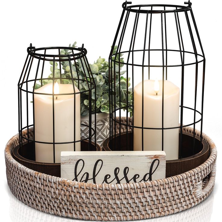 PRICES MAY VARY. Beautiful Modern Farmhouse Decor: Enhance your home decor in a unique way with the cute lanterns by KIBAGA! The rustic finish with the classy metal wire and wooden stands in a stylish brown look make them the perfect addition to your farmhouse decor in your living room, hallway & co. Set of 2 - Look Out For The Marvelous Duo: The two lanterns complement each other beautifully and form the most perfect rustic decor team! The set consists of two different sized lantern candle hold Living Room Fireplace Mantle, Farmhouse Lantern Decor, Beautiful Modern Farmhouse, Decorative Lanterns, Farmhouse Lantern, Living Room Fireplace, Lantern Decor, Fireplace Mantle Decor, Room Fireplace