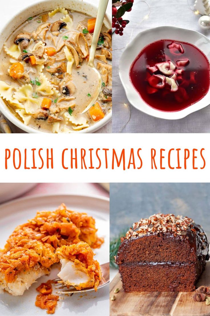 polish christmas recipes with text overlay