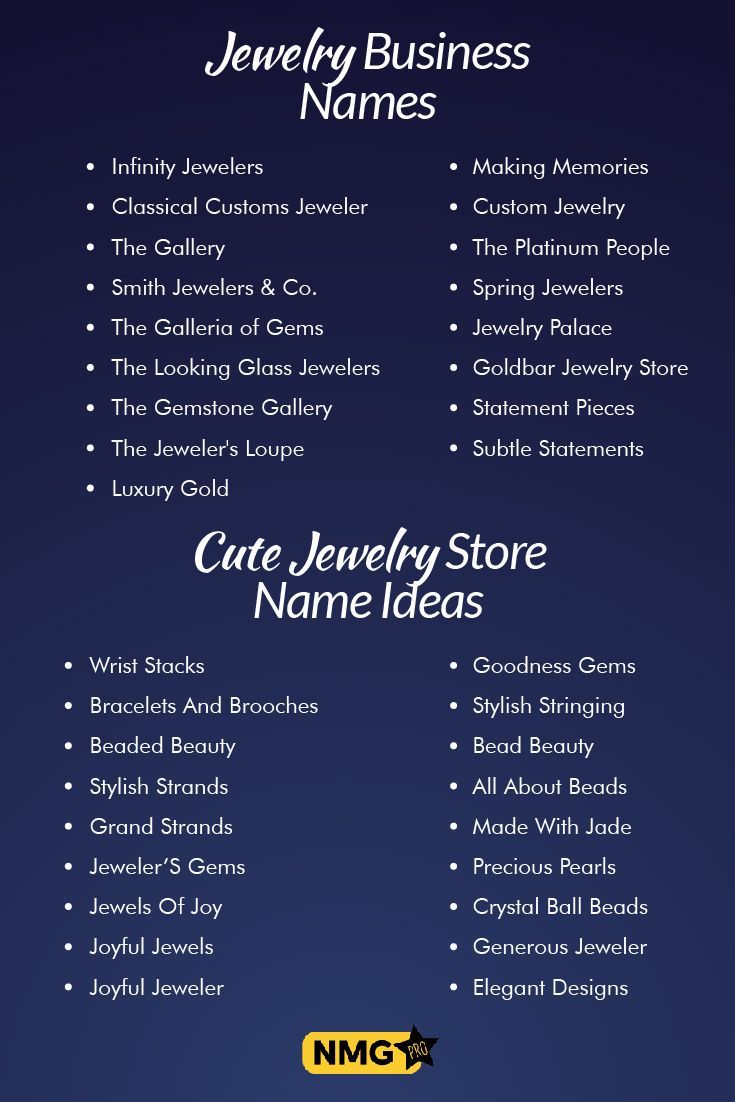 a menu for jewelry stores with names and prices on the front, in blue background