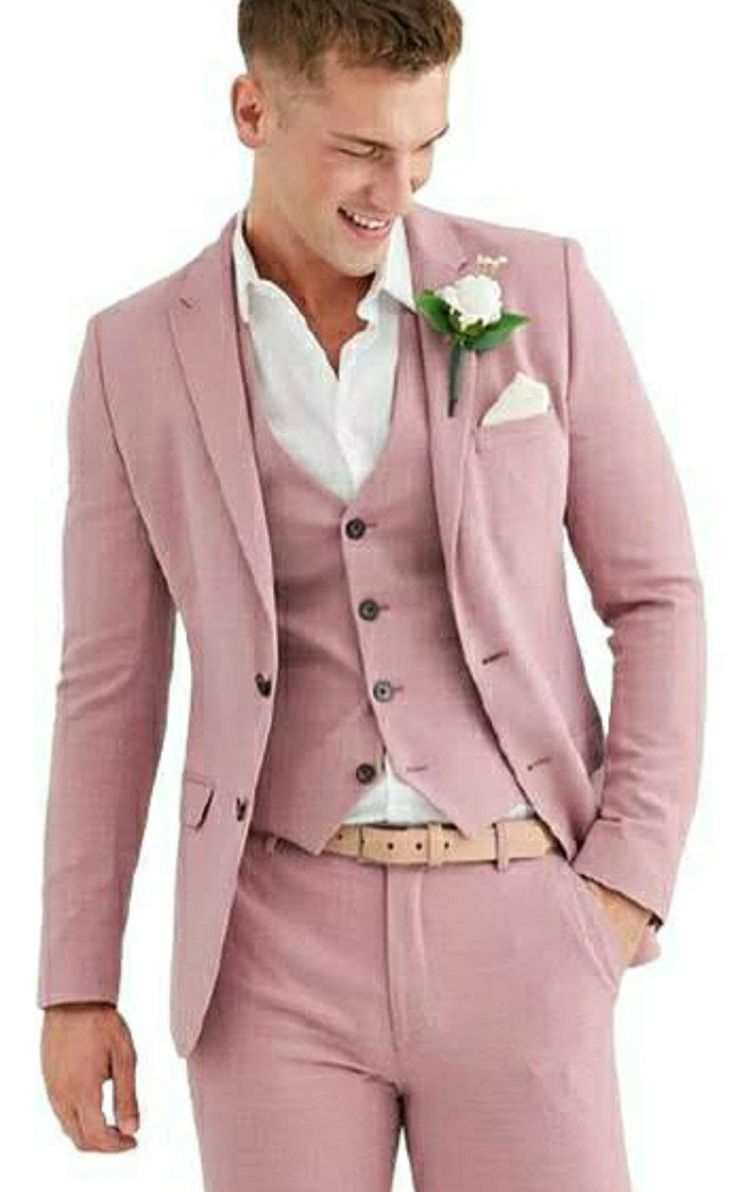 Pink Suit Men, Rosé Suit, Suit For Men Wedding, Suit Prom, Terno Slim, Dinner Suit, Wedding Suits Groom, Prom Suits, Pink Suit