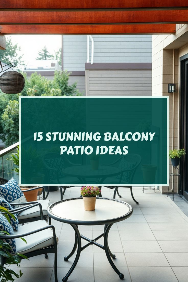 a sign that says is turning balcony patio ideas