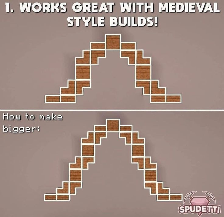 two pictures with the words how to make a bigger triangle in minecraft, and one is