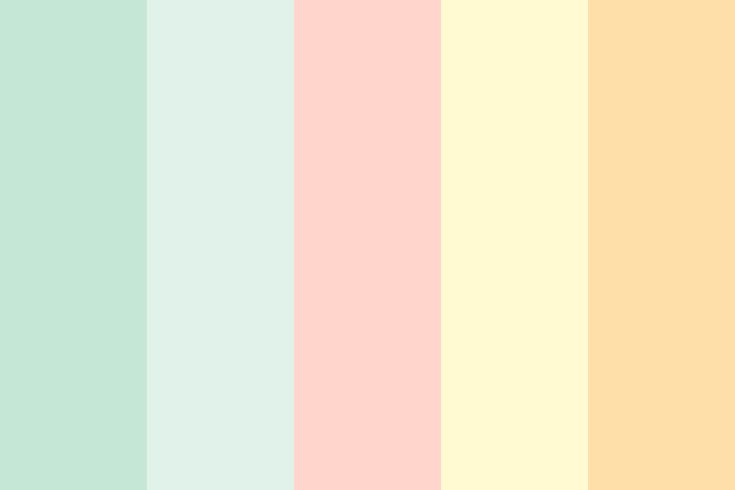 pastel color swatches with different shades