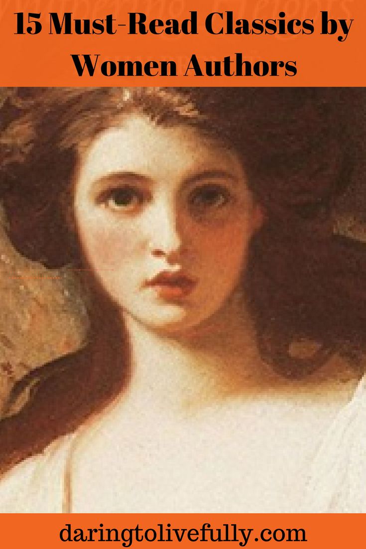 an image of a woman with long hair and the words 15 must read classics by women authors