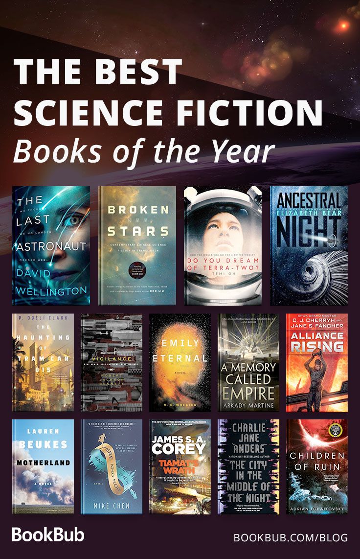 the best science fiction books of the year are on display in this book club poster