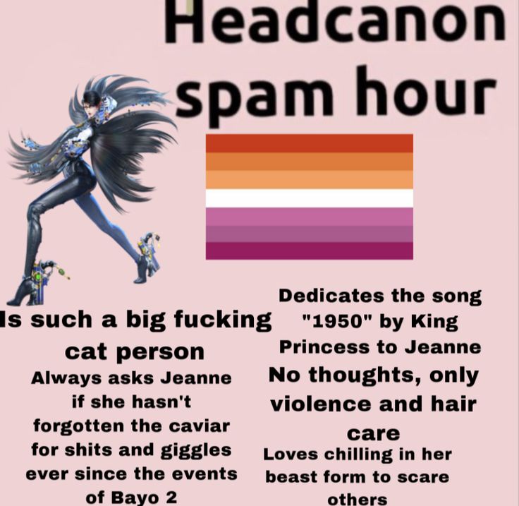 a poster with the words headcanon spam hour written in black and white