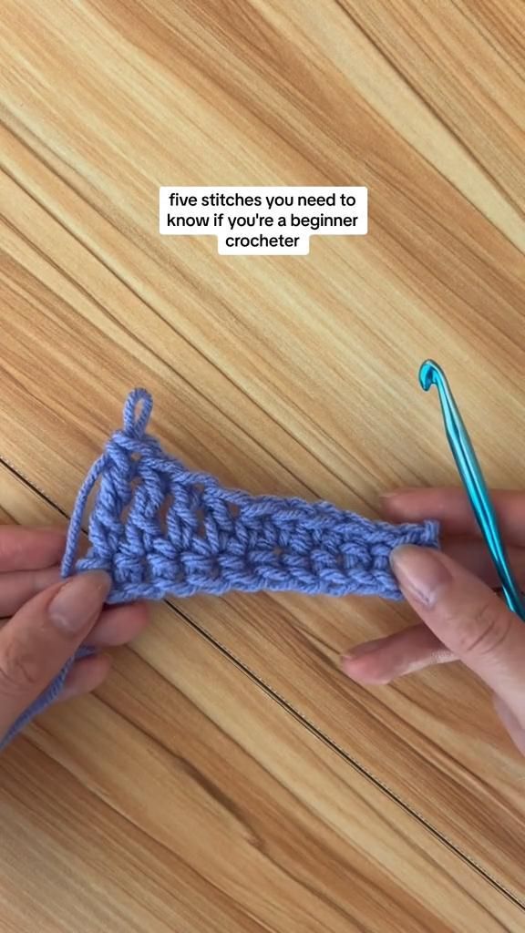 5 beginner crochet stitches every crochet beginner needs to learn 👩‍❤️‍👨👩‍❤️‍👨👩‍❤️‍👨 Beginner Crochet Stitches, Learn Crochet Beginner, Projek Mengait, Hdc Crochet, Triple Crochet Stitch, Crochet Hdc, Triple Crochet, Crochet Beginner, Crochet Diy Tutorial