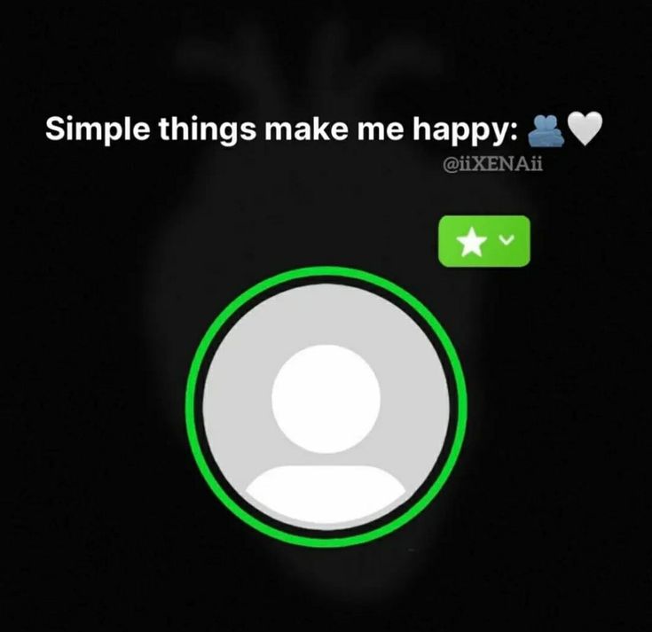 the text on the phone says,'simple things make me happy'and it appears to be green