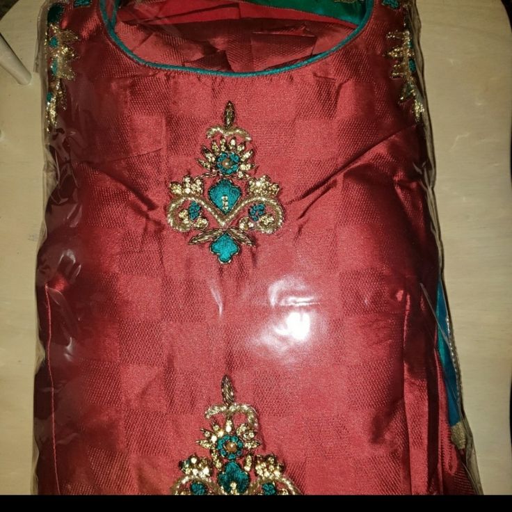 Brand New In Package Anarkali. Indian Size 40 Red Anarkali Set For Festive Season, Red Silk Churidar For Festivals, Festive Red Silk Churidar, Designer Red Anarkali Churidar, Designer Anarkali Churidar In Red, Designer Wear Red Anarkali Churidar, Red Anarkali Churidar For Designer Wear, Red Anarkali Set For Eid Festivities, Red Anarkali Set For Eid Festival