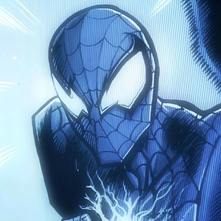 a spider - man is standing in front of a screen with his hands on his chest