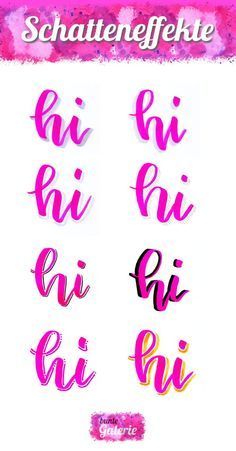 some type of lettering that is in pink and yellow colors with the words, hi hi hi hi hi hi hi hi hi hi hi hi hi