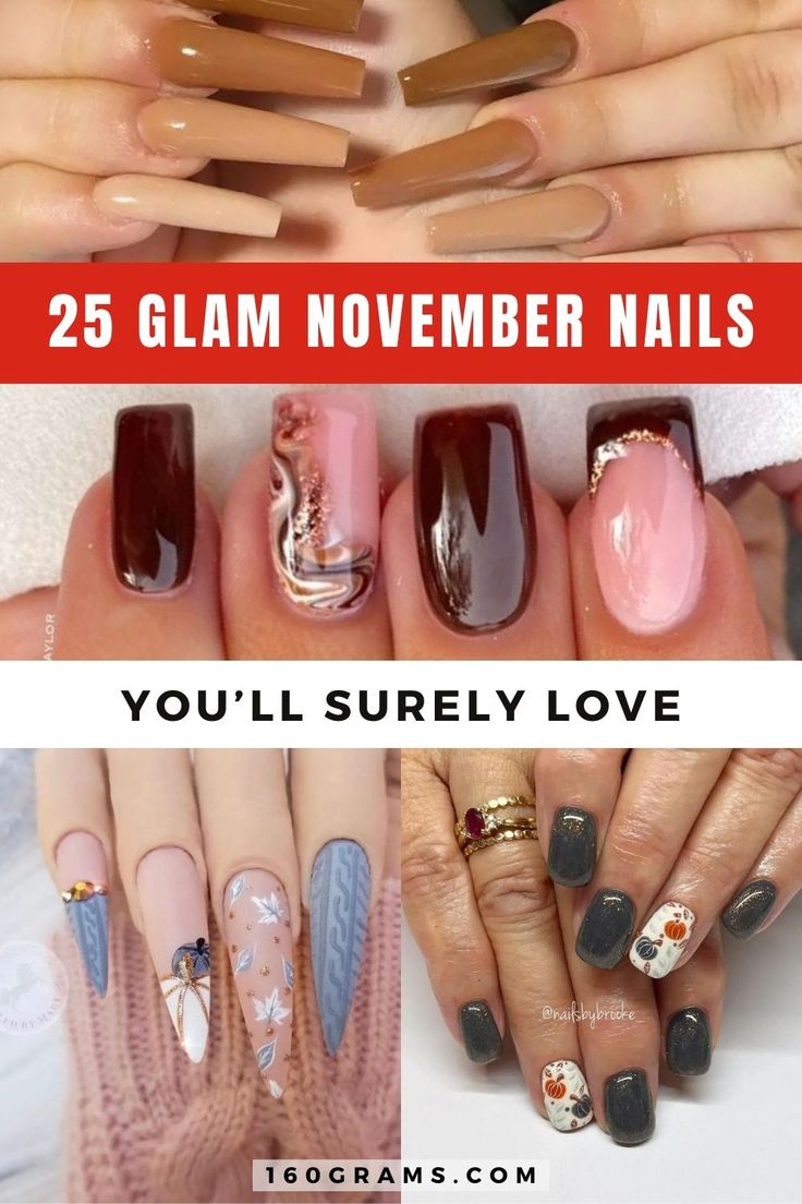 Pin this for trendy nail art ideas capturing the essence of the season! Elevate your style with these gorgeous designs and stand out from the crowd. #NovemberNails #NailArtInspo #FashionBlog #NailDesigns November Nail, November Nail Designs, November Nails, 25 November, Trendy Nail, Trendy Nail Art, Falling Leaves, Nail Art Ideas, Cozy Vibes