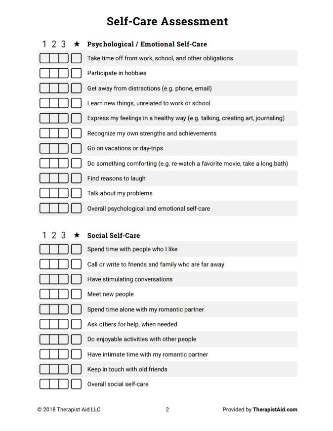 self - care checklist with the words self - care on it