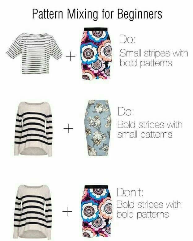 Mixing Patterns Fashion, Mixing Prints Fashion, Minimal Closet, Fashion Article, Clothes Tips, Mode Tips, Diy Vetement, Color Guide, Fashion Vocabulary