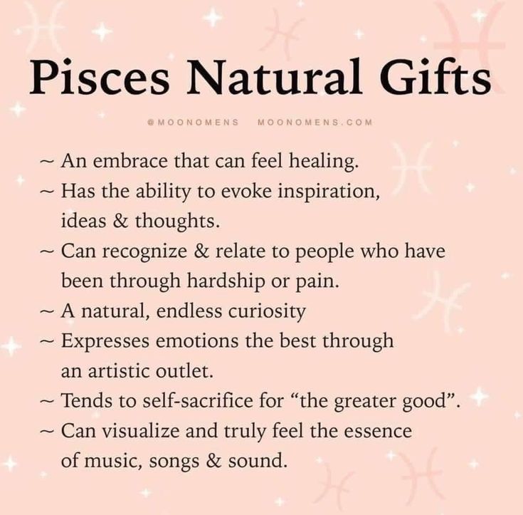 a pink background with the words pisces natural gifts