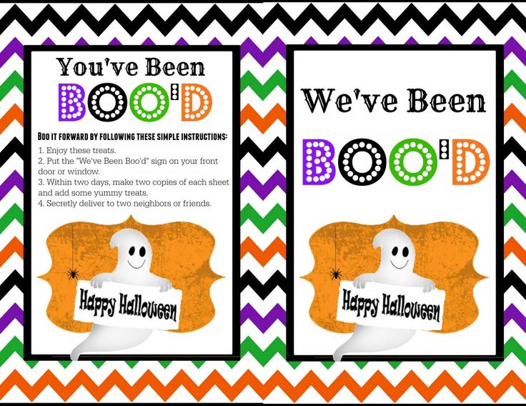 two halloween bookmarks with the words you've been bood