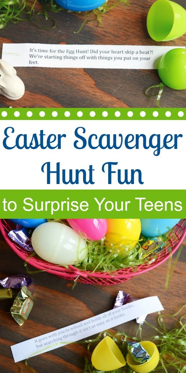 an easter basket with eggs and other items on the table text overlay reads, how to surprise your teens