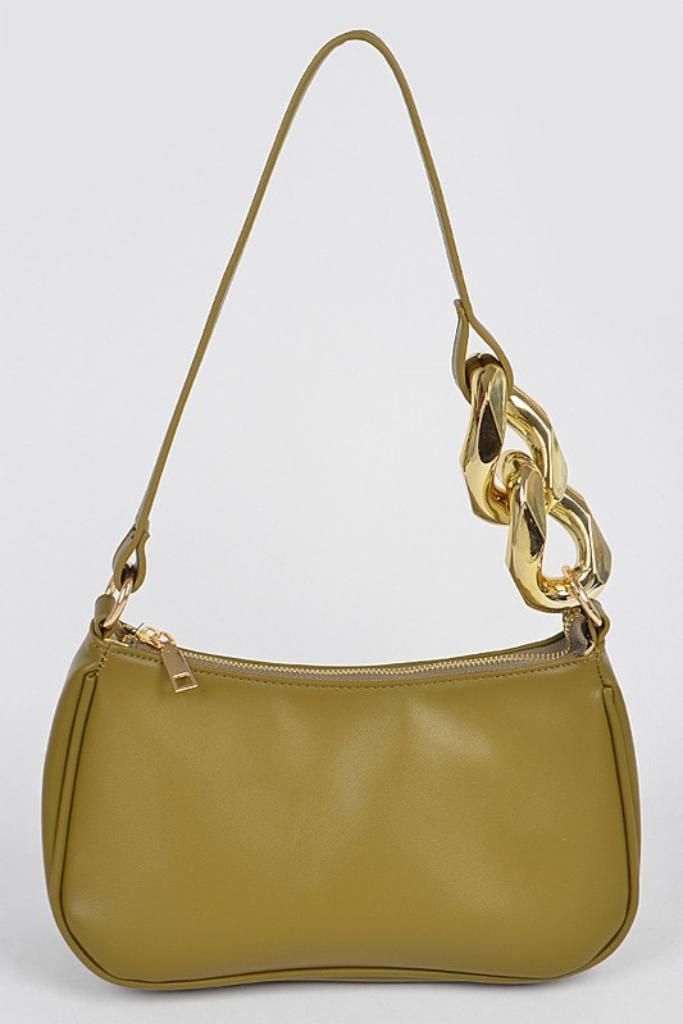 Our super chic olive Faux Leather Shoulder Bag is unique and perfect for any occasion. Featuring gold hardware, it's a must-have bag. Pair with your favorite casual or dressy looks for a chic outfit update! Product Detail Faux Leather Shoulder Bag 11W x 6.25H x 3.5D Polyurethane, Mixed Metal How To Style: Wear this bag when you want to add a pop of color to your outfit and be prepared for the compliments. Chic Wardrobe Essentials, Chic Wardrobe, Casual Outfit Inspiration, Styling Inspiration, Shoe Last, Chic Outfit, Mixed Metals, Mix Match, Rebecca Minkoff Hobo