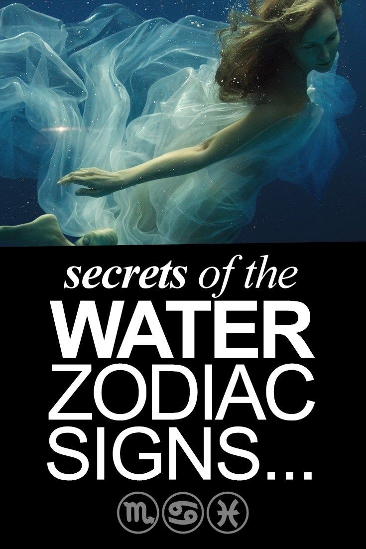 secrets of the water zodiac signs