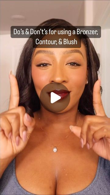 Kristen Green | Do’s & Don’t’s for using a Bronzer, Contour, & Blush 👆🏾   Makeup used in video 👇🏾   @narsissist Laguna Cream Bro... | Instagram Contour Bronzer Blush Highlight Guide, Bronze Vs Contour, How To Use Cream Bronzer, Bronzer And Blush Placement, How To Apply Bronzer For Beginners, Bronzer Placement, Where To Apply Bronzer, Bronzer Vs Contour, Bronzer Application