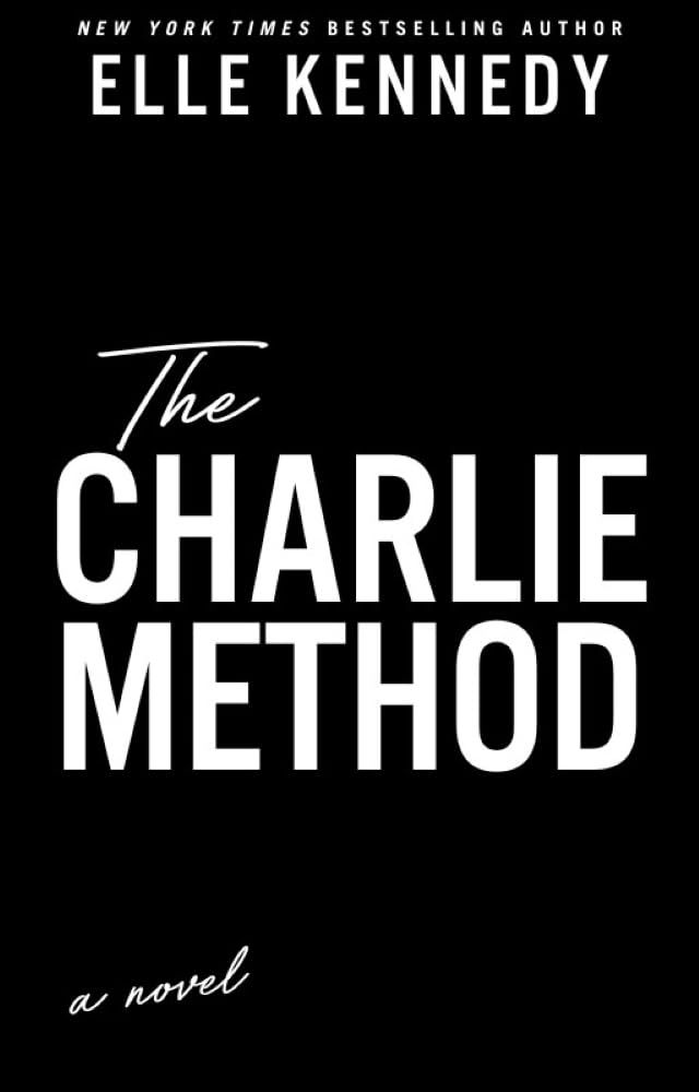 the charlie method book cover with black background and white writing on it, in front of a