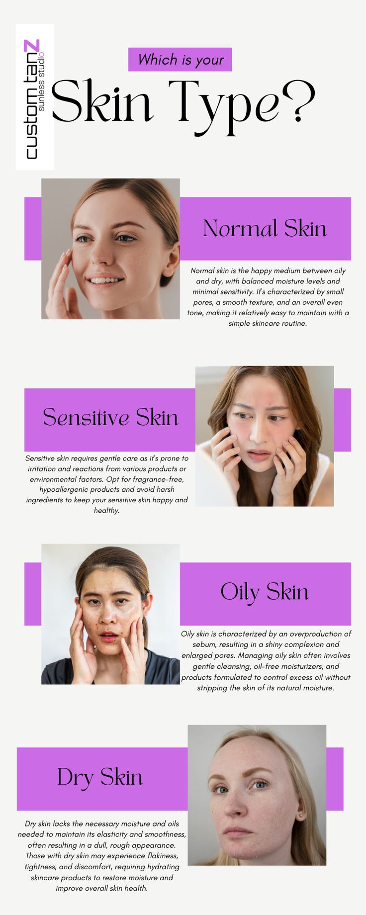 What Is My Skin Type, Spray Tan Salon, Spray Tan Salons, Normal Skin Type, Smaller Pores, Combination Skin Type, Simple Skincare Routine, Skin Essentials, Best Skincare Products