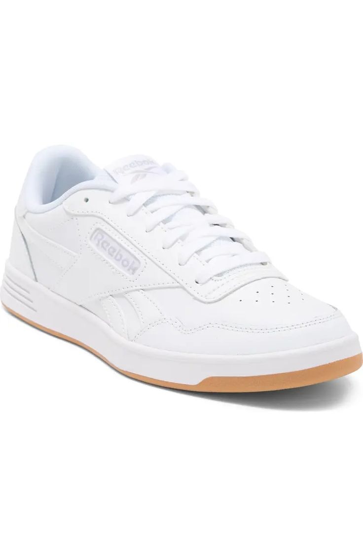 Reebok Court Advance Sneaker (Men) | Nordstromrack White Sole Sneakers With Boost Midsole For Walking, Comfortable Sneakers With Boost Midsole And Round Toe, Classic Walking Shoes With Boost Midsole And Round Toe, Classic Walking Shoes With Boost Midsole, Classic Low-top Running Shoes With Perforated Toe Box, Classic Low-top Cushioned Walking Shoes, Comfortable Leather Low-top Running Shoes, Comfortable Low-top Leather Running Shoes, Spring Sports Skate Shoes With Cushioned Footbed