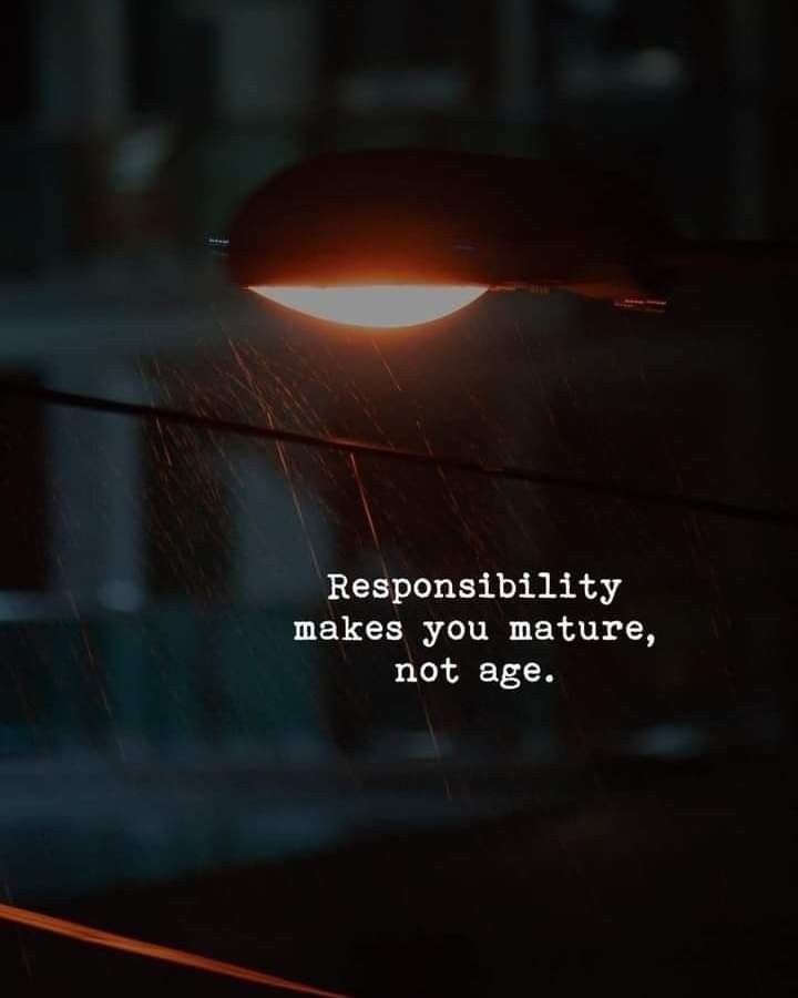 Responsibilities Makes u mature not age... #thought #quotes Friends Since Childhood Quotes, Lang Leav Quotes, Mind Blowing Thoughts, Responsibility Quotes, Maturity Quotes, Mind Blowing Quotes, Motvational Quotes, Good Night Hindi, Childhood Quotes