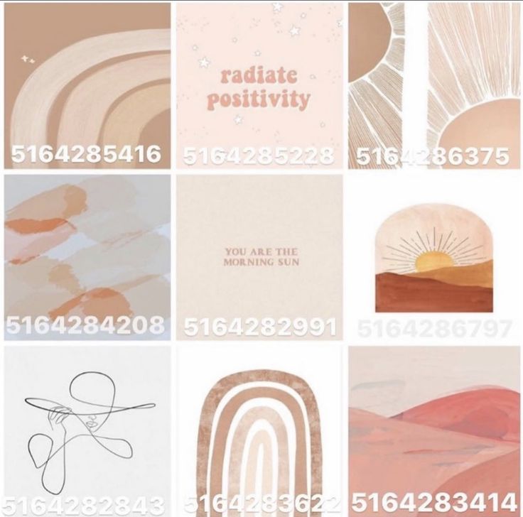 several different types of greeting cards with the words radiate positivity