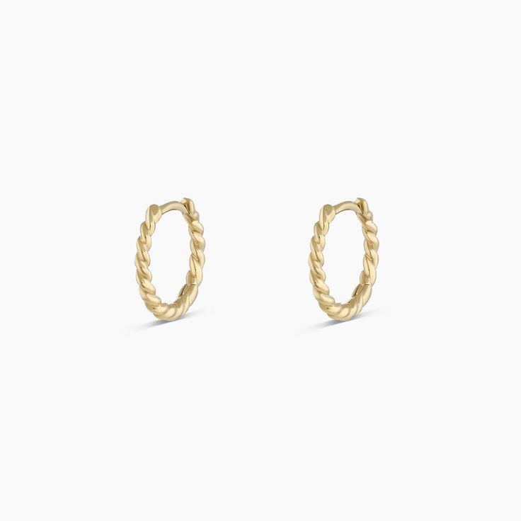 14k Gold Crew Huggies – gorjana Fine Jewelry Everyday Hoop, Everyday Fine Jewelry Hoop, Fine Jewelry Stackable Hoop Earrings, Fine Jewelry Stackable Hoop, Classic Recycled Gold Hoop Earrings, Elegant Stackable Hoop Earrings As Gift, Gold Stackable Earrings For Gift, Stackable White Gold Hoop Jewelry, Elegant Stackable Hoop Earrings For Gift