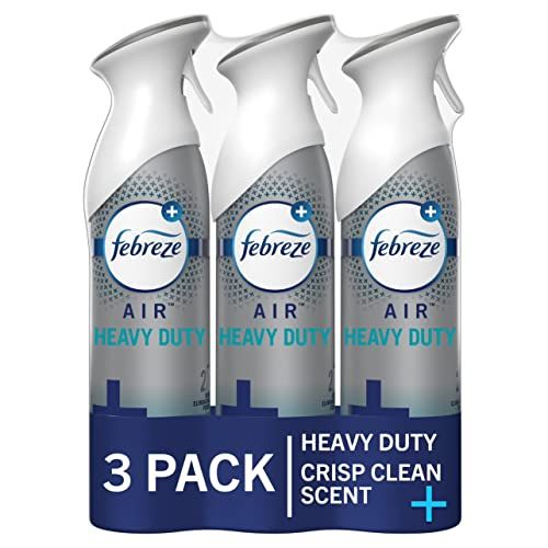 3 pack deodorant spray for hair and body, heavy duty with fresh scent