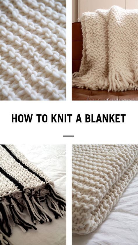 how to knit a blanket with fringes