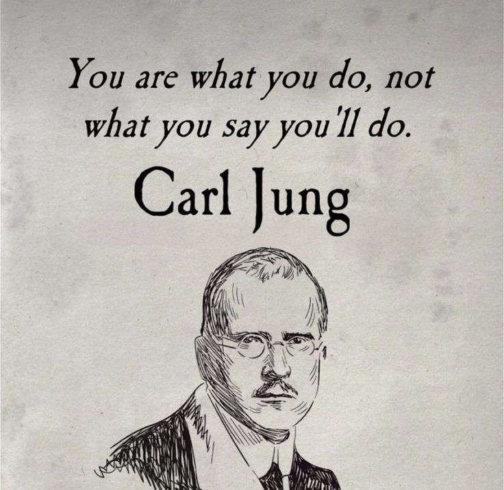 a drawing of a man in a suit and tie with the words carl jung on it