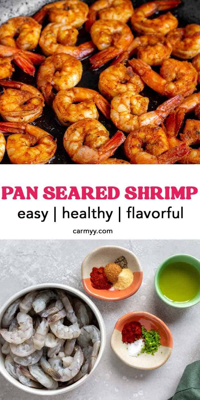 pan seared shrimp is an easy, healthy and flavorful appetizer