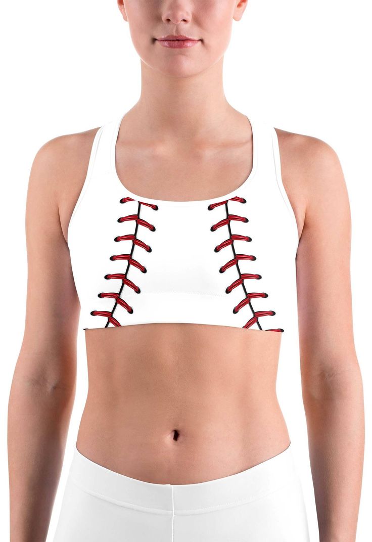 This gorgeous sports bra is made from moisture-wicking material that stays dry during low and medium intensity workouts. The bra has support material in the shoulder straps, double layer front, and a wide elastic band to ensure constant support. Sports Bra With Light Support For Sports Season, Light Support Sports Bra For Sports Season, White Sports Bra For Athleisure, Sports Bra With Built-in Bra For Sports Events, White Breathable Bra For Workout, Functional White Gym Bra, White Breathable Gym Bra, Sporty White Training Bra, Sporty White Bra For Workout