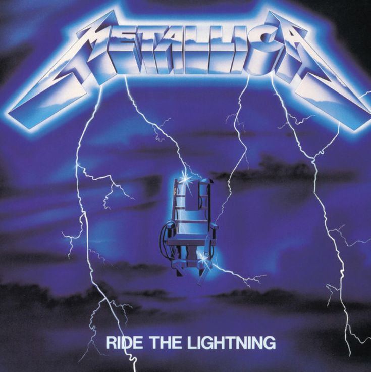 the cover art for metallic's ride the lightning album