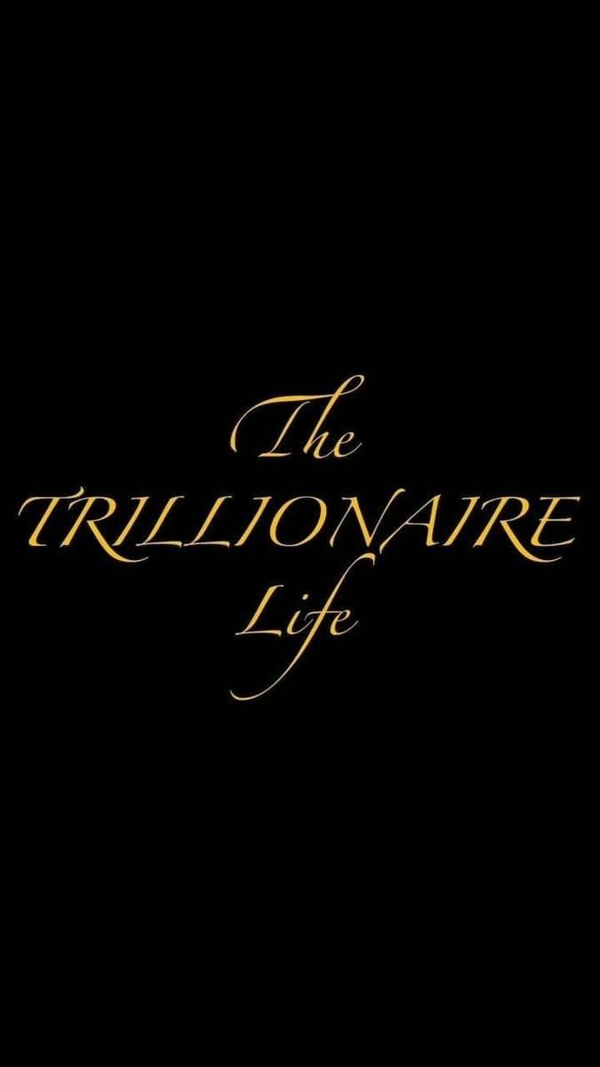 the trillionware life logo on a black background with gold lettering and an image of a horse