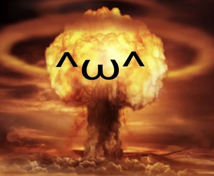 an image of a nuclear explosion with the word awa written in black on it