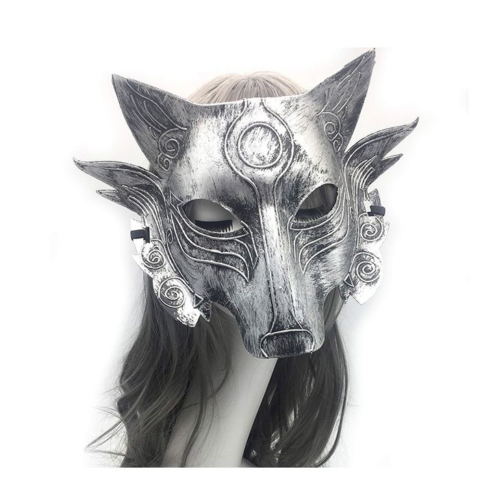 PRICES MAY VARY. Role playing wolf costume mask full face mask Unique design that looks cool and individually wrapped. 100% plastic, lightweight The size of the wolf head mask is about 28cm*22cm. There are elastic bands on the back of the plastic mask, which is suitable for most women and men. Perfect Halloween/Valentine's Carnival, Carnival, Masquerade, Masquerade cosplay, mardis gras, party ball, nightclub, costume cosplay party, wedding reception, drama production, etc. or as a gift for famil Wolf Masks, Werewolf Mask, Funny Wolf, Mask Full Face, Party Wedding Reception, Silver Clothing, Mystical Wolf, Motorcycle Face Mask, Dog Skull